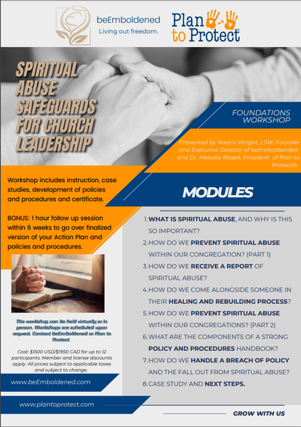 Spiritual Abuse Safeguards for Church Leadership Workshop